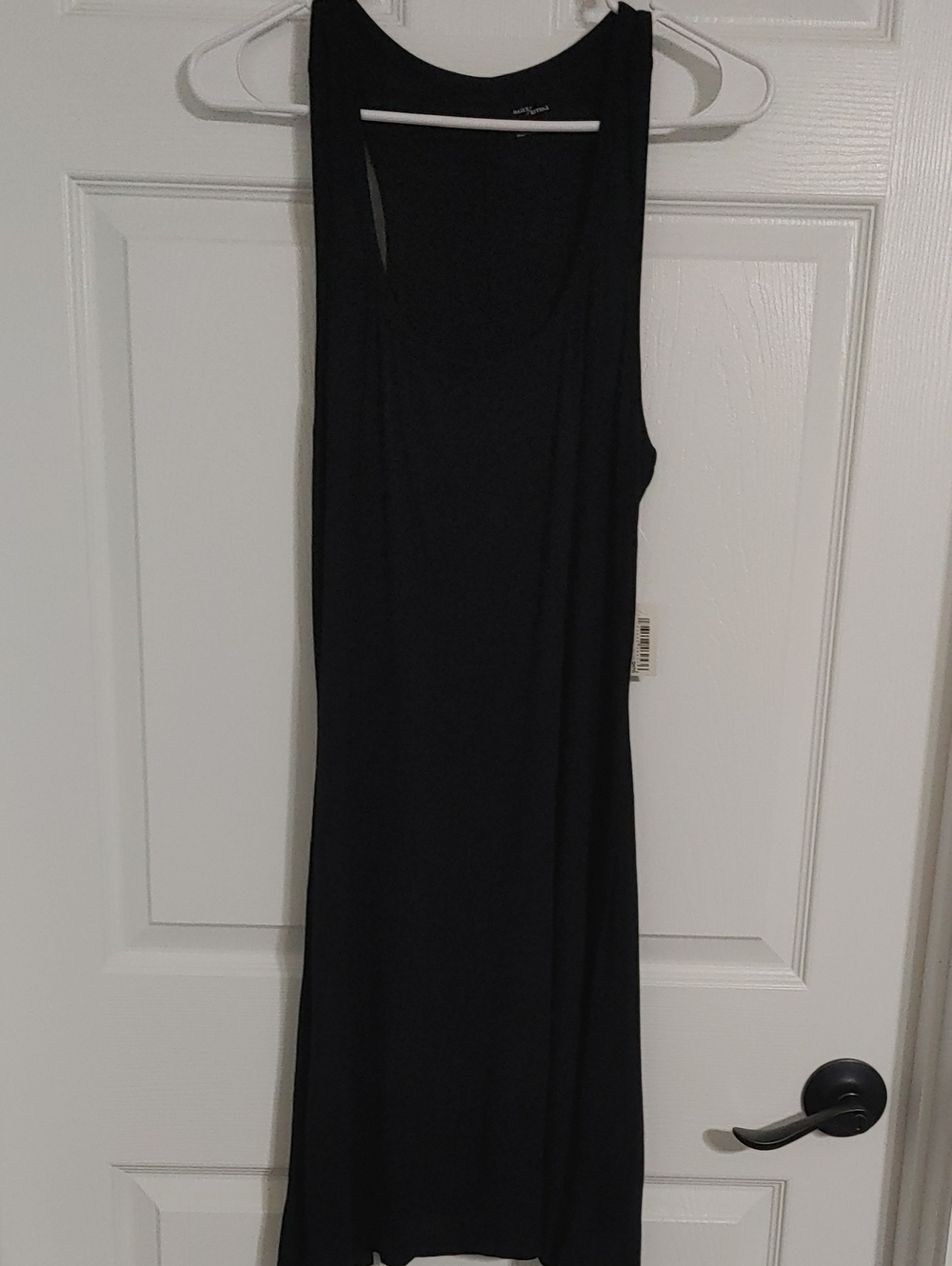 Daily Ritual Black Sleeveless Midi Dress Size Medium Soft & Stretch
